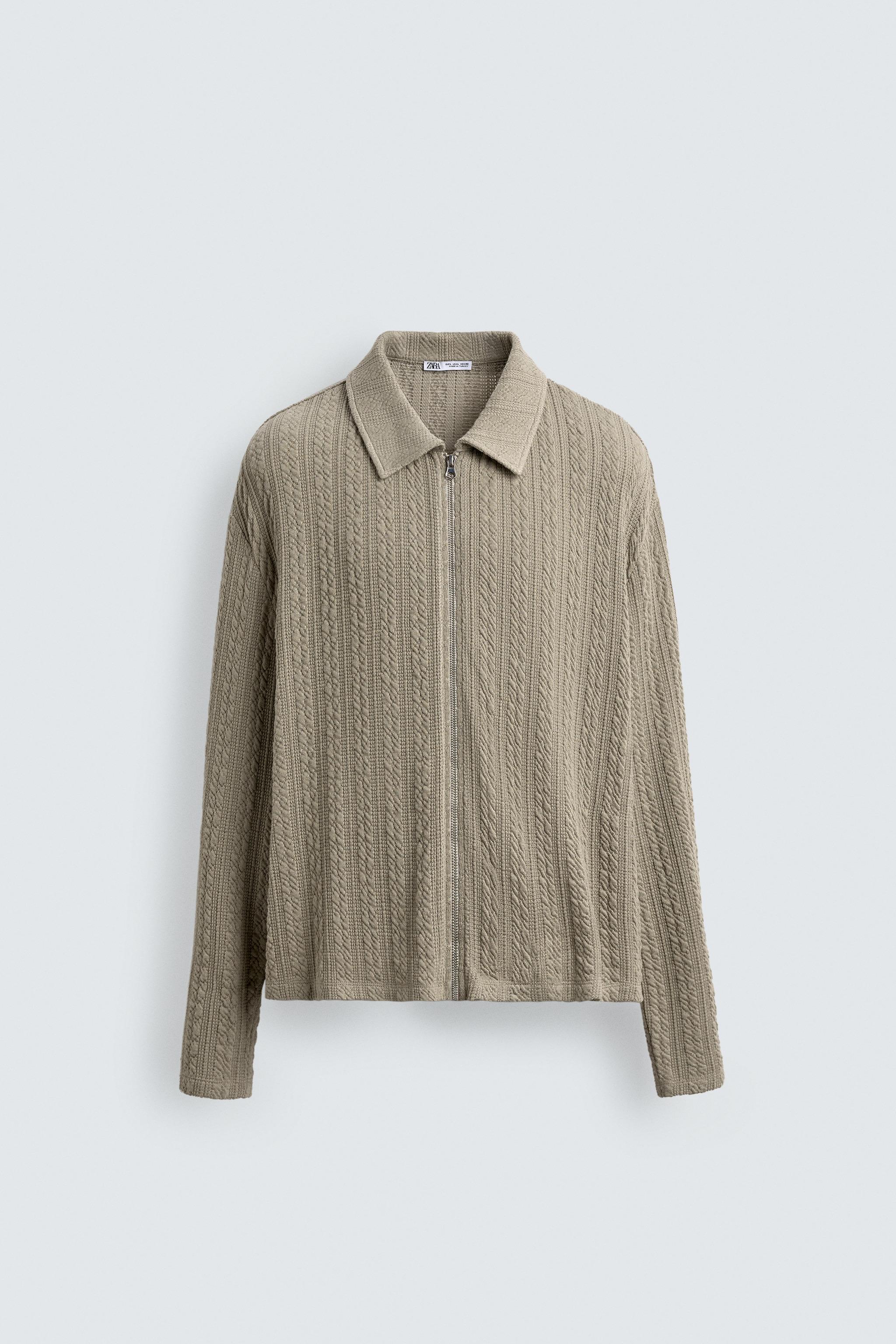 VESTE STRUCTURÉE À TORSADES ET FERMETURE ÉCLAIR